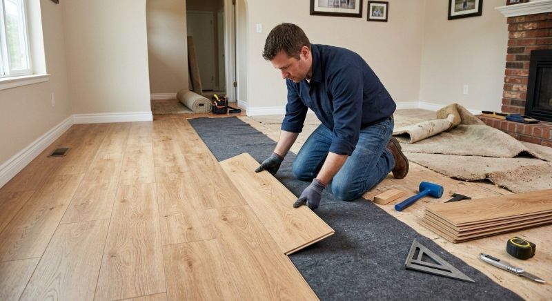 Laminate Floor Remodeling in Manchester, CT
