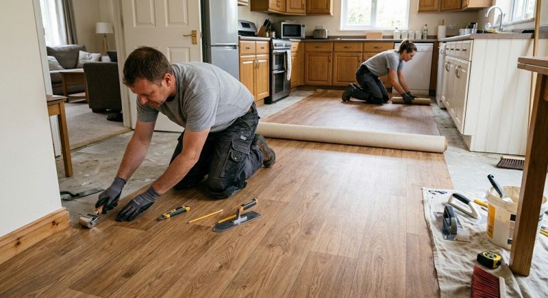 Linoleum Floor Installation in Manchester, CT