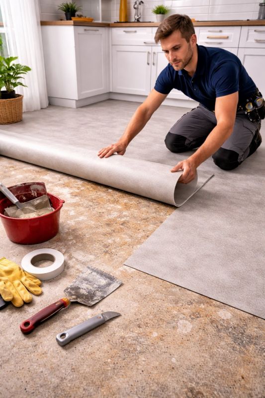 Linoleum Floor Installation in Springfield, MA