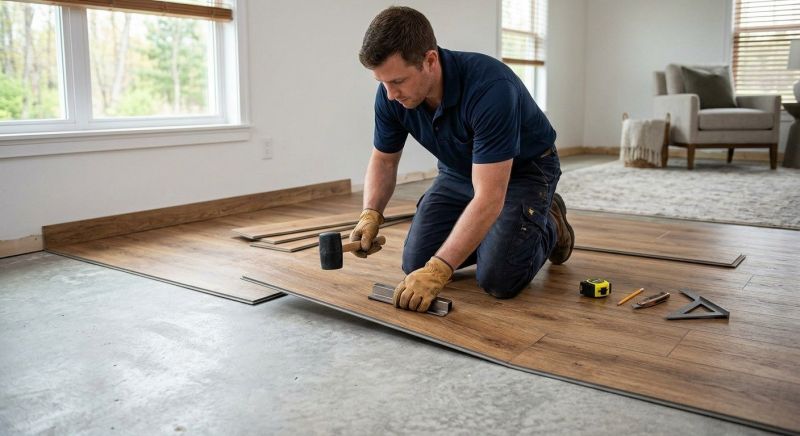 Luxury Vinyl Tile Installation in East Berlin, CT