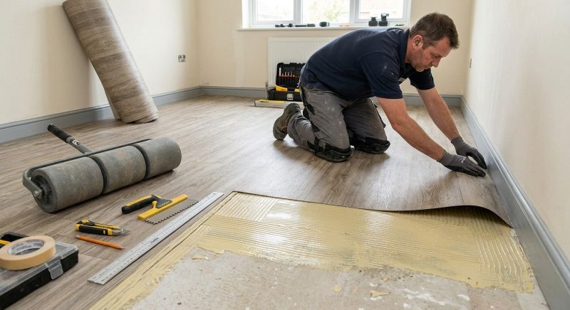 Sheet Linoleum Installation in West Springfield, MA