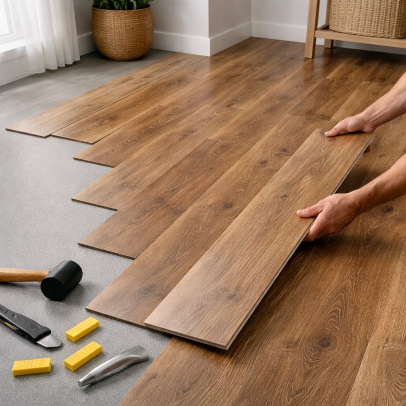 Vinyl Plank Floor Installation in Manchester, CT