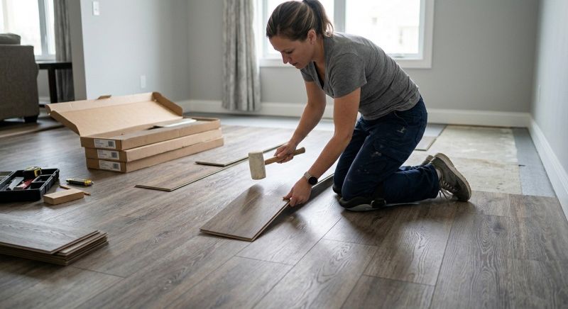 Vinyl Plank Floor Installation in Manchester, CT